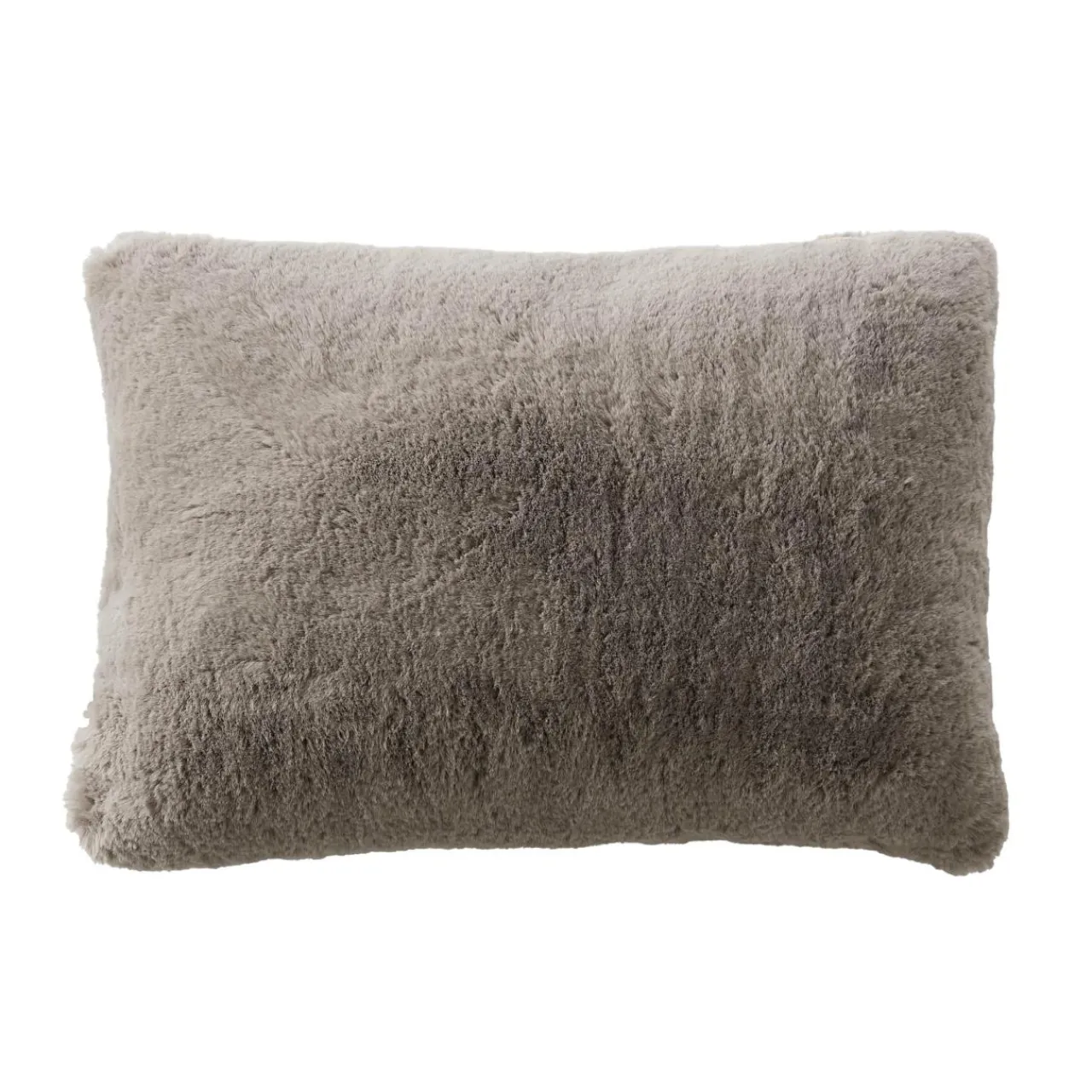 Coussin Et Housse|EMINZA Coussin rectangulaire fausse fourrure (40 x 60 cm) Finn Taupe