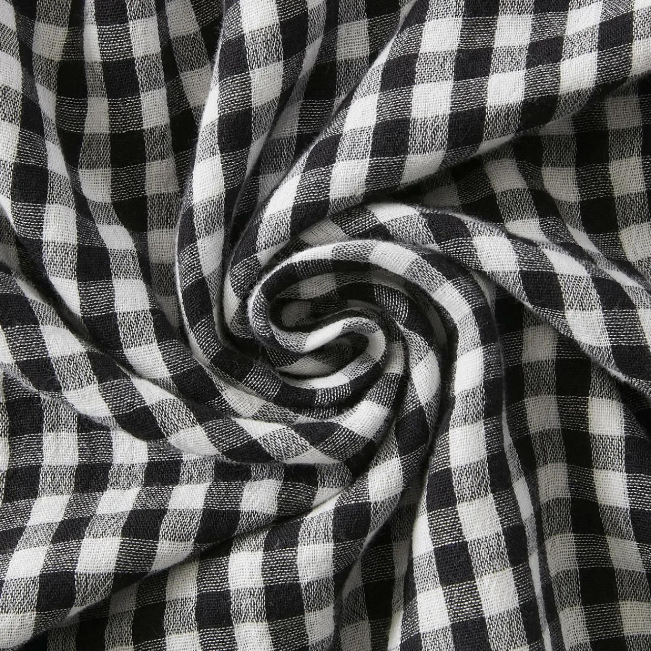 Coussin Et Housse|EMINZA Coussin rectangulaire gaze de coton (40 x 60 cm) Gaïa vichy Noir