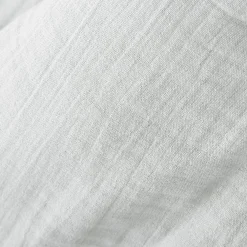 Coussin Et Housse|EMINZA Coussin rectangulaire gaze de coton (40 x 60 cm) Gaïa Gris nuage Gris clair