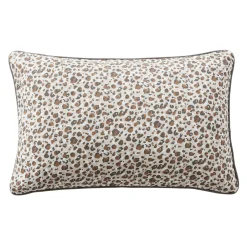 Coussin Et Housse|EMINZA Coussin rectangulaire gaze de coton (40 x 60 cm) Rosa Marron