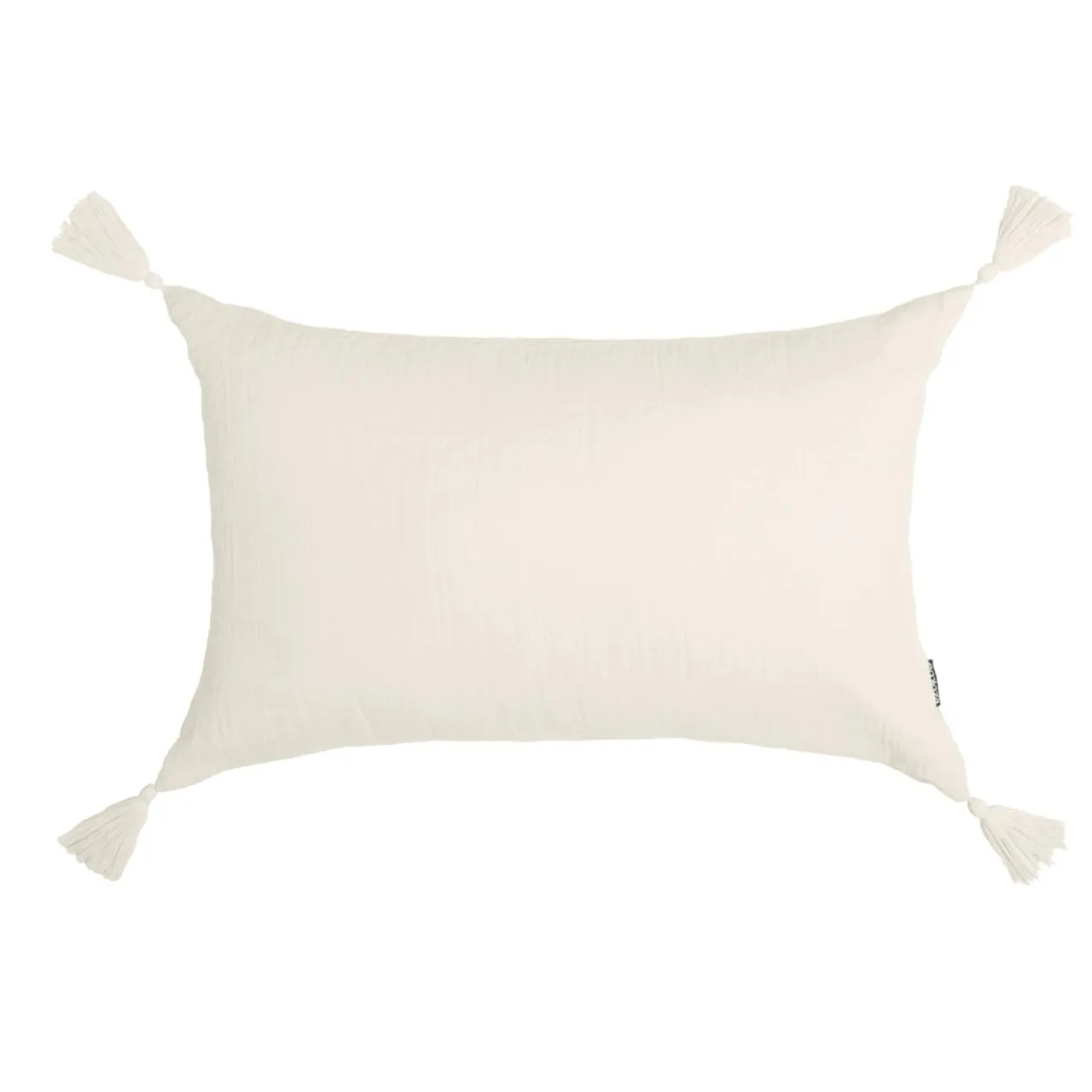 Coussin Et Housse|EMINZA Coussin rectangulaire gaze de coton (40 x 60 cm) Gaïa pampa Beige