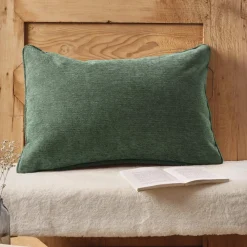 Coussin Et Housse|EMINZA Coussin rectangulaire tissé (40 x 60 cm) Magnus Vert romarin