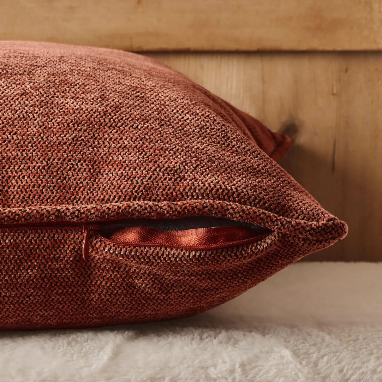 Coussin Et Housse|EMINZA Coussin rectangulaire tissé (40 x 60 cm) Magnus Terracotta