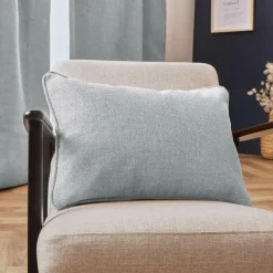 Coussin Et Housse|EMINZA Coussin rectangulaire tissé (40 x 60 cm) Alba Gris