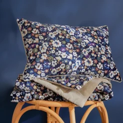 Coussin Et Housse|EMINZA Coussin rectangulaire velours (40 x 60 cm) Dolores Bleu