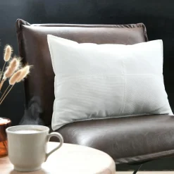 Coussin Et Housse|STOF Coussin rectangulaire velours (40 x 60 cm) Dandy Ecru