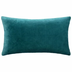 Coussin Et Housse|ATMOSPHERA Coussin rectangulaire velours (30 x 50 cm) Dolce Bleu canard