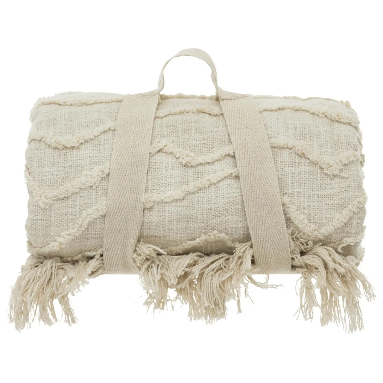 Couvre-Lit Et Édredon|ATMOSPHERA Couvre-lit coton (260 x 240 cm) Daisy Beige