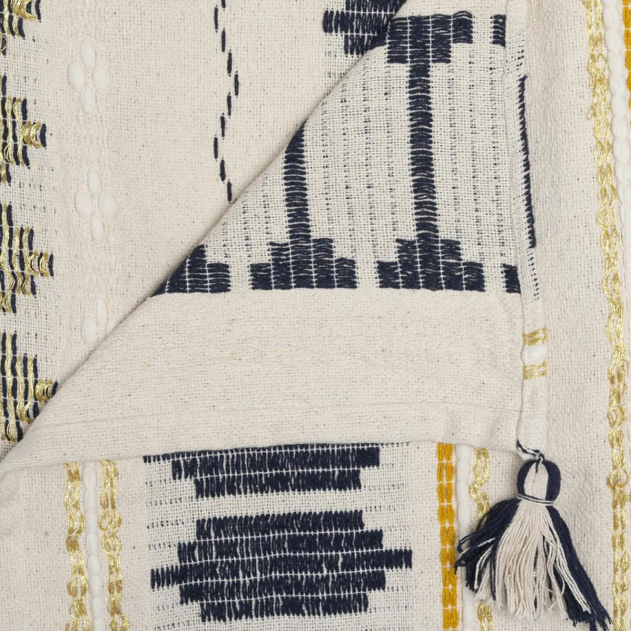 Couvre-Lit Et Édredon|ATMOSPHERA Couvre-lit coton (260 x 240 cm) Ilabay Beige