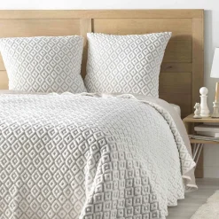 Couvre-Lit Et Édredon|DOUCEUR D'INTERIEUR Couvre-lit et 2 taies d'oreiller (220 x 240 cm) Joana Beige