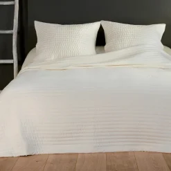 Couvre-Lit Et Édredon|LINDER Couvre-lit et taies d'oreiller (250 x 260 cm) Riviera Beige