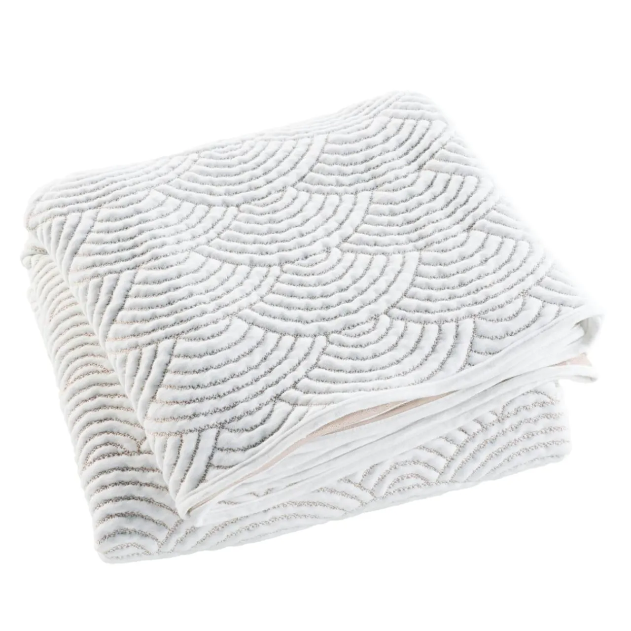 Couvre-Lit Et Édredon|douceur d'intu017drieur Couvre-lit matelassé et deux taies d'oreiller (240 x 260 cm) Cassandra Ecru