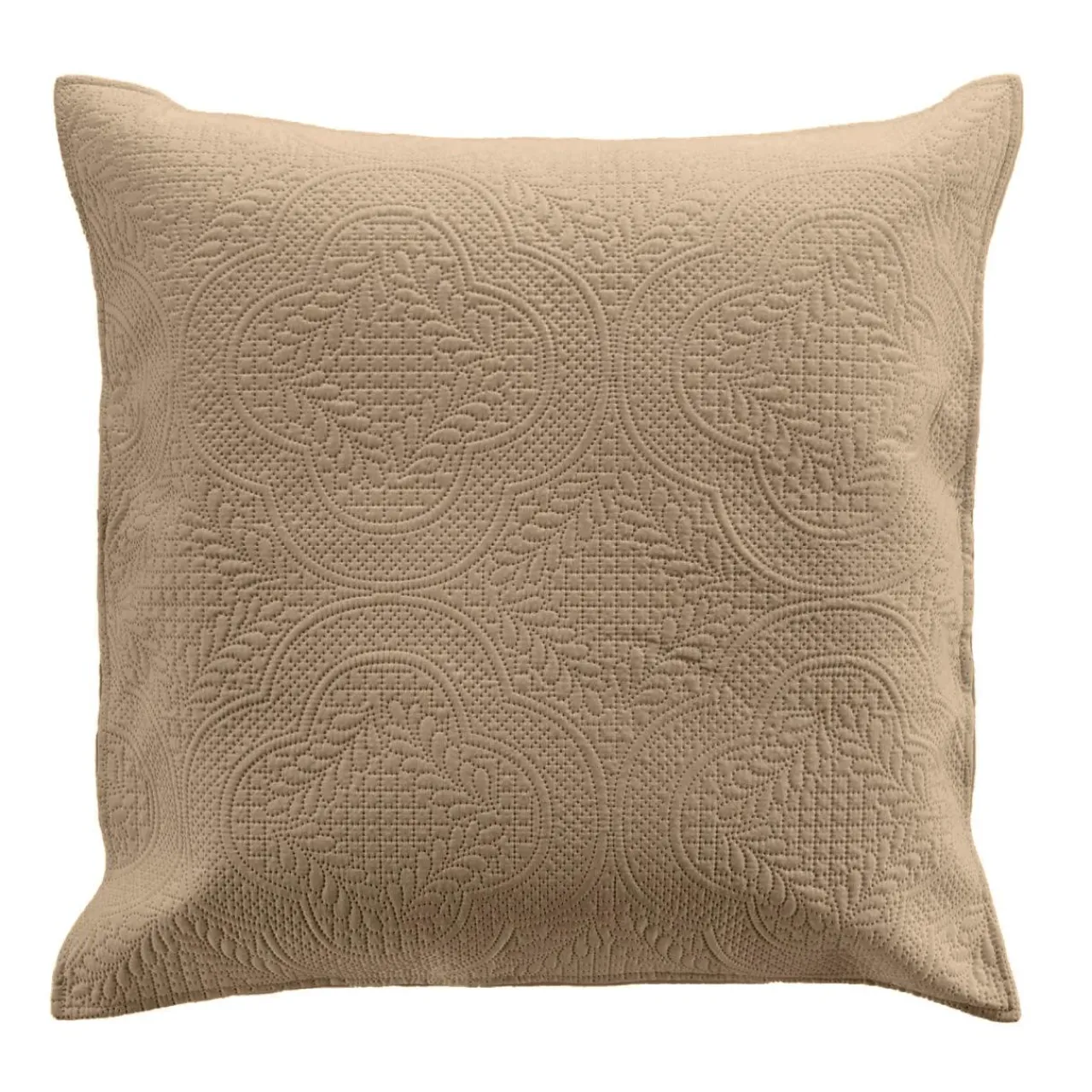 Couvre-Lit Et Édredon|douceur d'intu017drieur Couvre-lit matelassé et deux taies d'oreiller (240 x 260 cm) Romane Beige