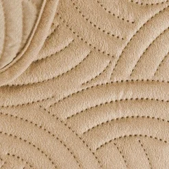 Couvre-Lit Et Édredon|douceur d'intu017drieur Couvre-lit matelassé et deux taies d'oreiller (240 x 260 cm) Solange Beige