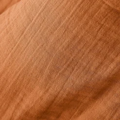 Couvre-Lit Et Édredon|EMINZA Couvre-lit matelassé gaze de coton (180 x 240 cm) Gaïa Abricot