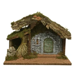 Crèche De Noël|KAEMINGK Crèche de Noël lumineuse vide (H27 cm) Saint-Edouard Naturel