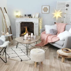 Guirlande Et Déco Lumineuse|ATMOSPHERA Décoration lettres lumineuses LED Home Noir