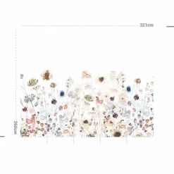 Décoration Murale Adhésive|MOTIF Décoration murale adhésive (321 x 260 cm) Aleli Multicolore