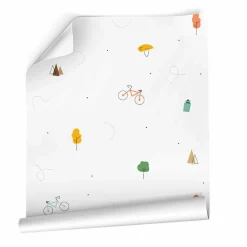 Décoration Murale Adhésive|MOTIF Décoration murale adhésive (130 x 260 cm) Bike Multicolore