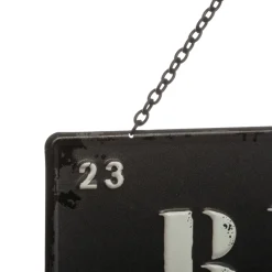 Toile, Cadre, Déco Murale|ATMOSPHERA Décoration murale en métal (H34 cm) Message Loft Noir