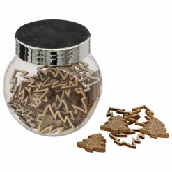 Déco De Table|Feeric Lights & Christmas Décations à parsemer (20 gr) Petits sapins en bois Or