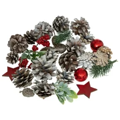 Déco De Table|FEERIC LIGHTS Décorations de Noël à parsemer (110 gr) Nature Rouge