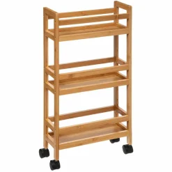 Desserte, Meuble|ATMOSPHERA Desserte 3 niveaux bambou (H74,5 cm) Pia Naturel