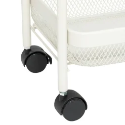 Desserte, Meuble|5 Five Simply Smart Desserte à roulettes 3 niveaux en métal (H75 cm) Mayaj Beige