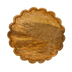 Vaisselle De Noël|KAEMINGK Dessous d'assiette en manguier (D30 cm) Esprit campagne Naturel Bois