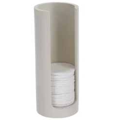Accessoire Salle De Bain|TENDANCE Distributeur à cotons (H17 cm) Japandi Beige