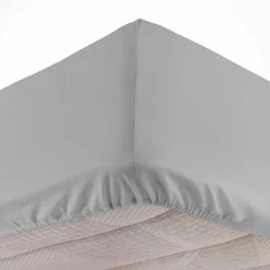 Drap Housse|DOUCEUR D'INTERIEUR Drap housse coton lavé (160 x 200 cm) Linette Gris