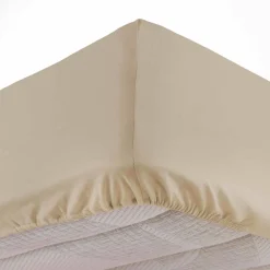 Drap Housse|DOUCEUR D'INTERIEUR Drap housse coton lavé (140 x 190 cm) Linette Beige