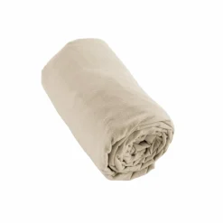 Drap Housse|EMINZA Drap housse flanelle de coton (180 x 200 cm) Nina Beige