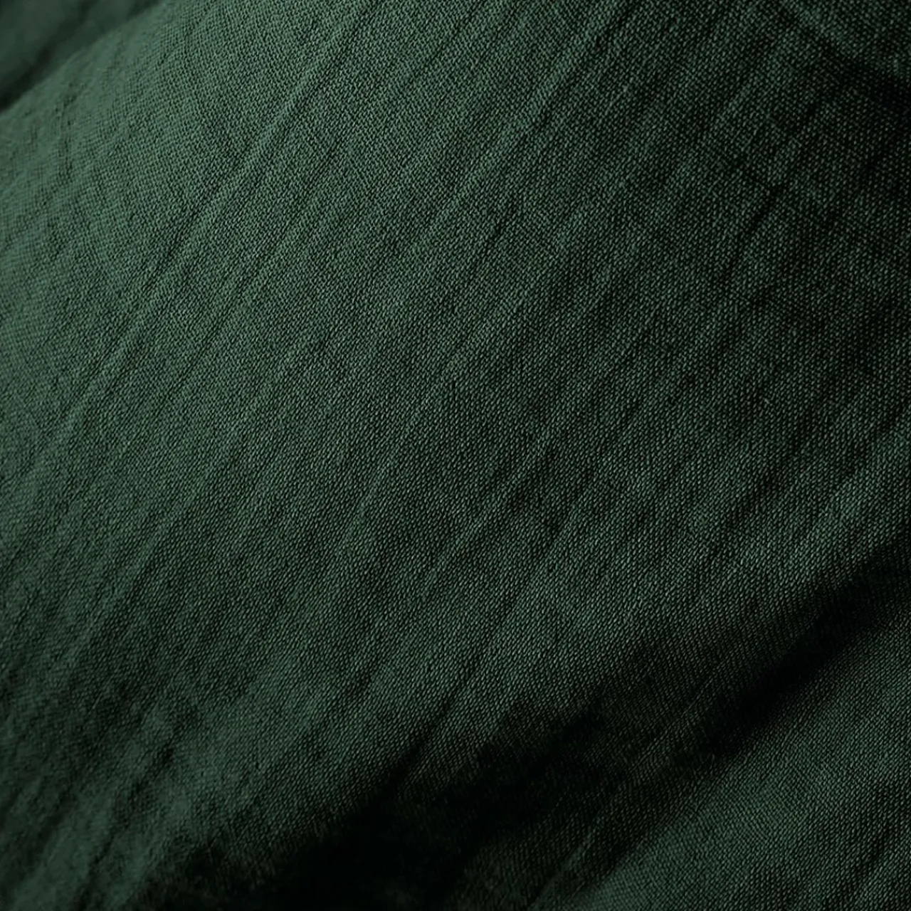 Drap Housse|EMINZA Drap housse gaze de coton (140 x 190 cm) Gaïa Vert sapin