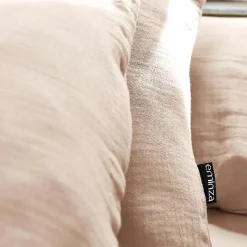 Drap Housse|EMINZA Drap housse gaze de coton (90 x 200 cm) Gaïa Rose poudré