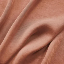 Drap Housse|EMINZA Drap housse lyocell Tencel™ lavé (160 x 200 cm) Olivia Terracotta