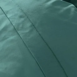 Drap Housse|EMINZA Drap housse percale de coton (90 x 190 cm) Cali Bleu canard