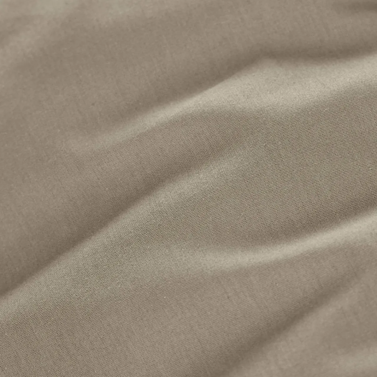 Drap Housse|EMINZA Drap housse percale de coton (140 x 200 cm) Cali Taupe