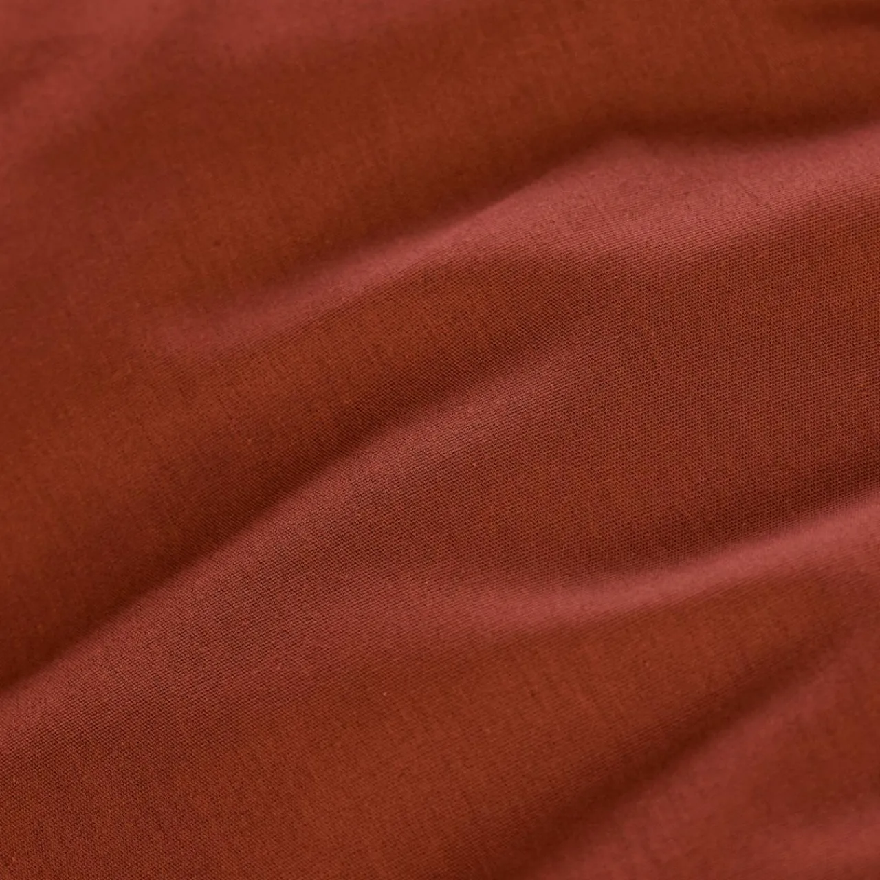 Drap Housse|EMINZA Drap housse percale de coton (140 x 200 cm) Cali Terracotta
