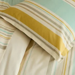 Drap Plat|TRADI LINGE Drap plat coton lavé (240 x 310 cm) Hugo Jaune moutarde