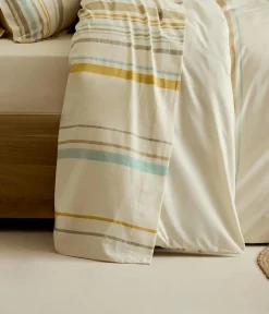 Drap Plat|TRADI LINGE Drap plat coton lavé (280 x 310 cm) Hugo Jaune moutarde