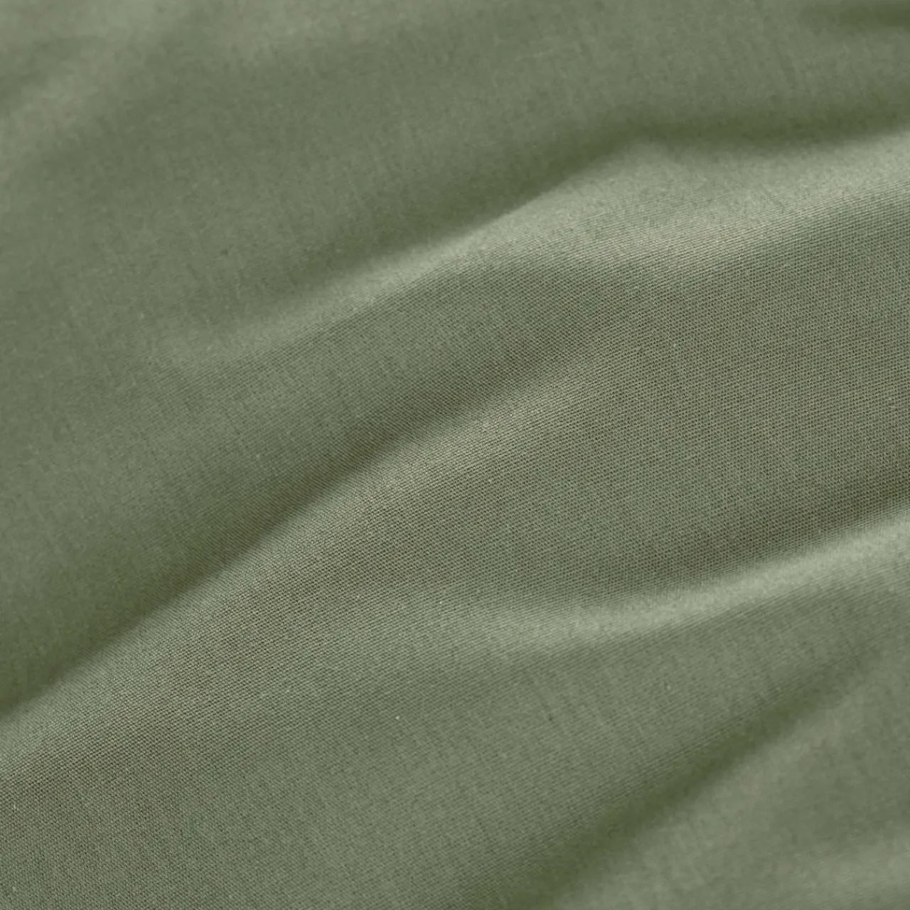 Drap Plat|EMINZA Drap plat percale de coton (180 x 290 cm) Cali Vert romarin
