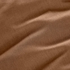 Drap Plat|EMINZA Drap plat percale de coton (240 x 300 cm) Cali Marron Chocolat