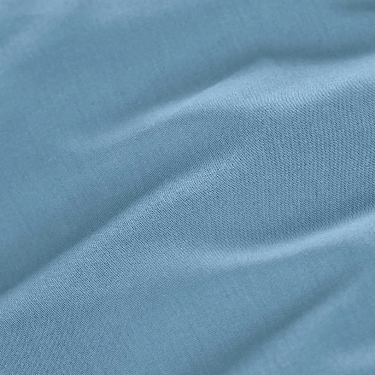 Drap Plat|EMINZA Drap plat percale de coton (270 x 300 cm) Cali Bleu Ciel