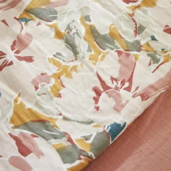 Couvre-Lit Et Édredon|EMINZA Edredon gaze de coton (90 x 200 cm) April Mullticolore Multicolore