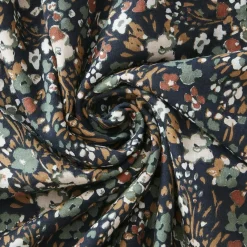 Couvre-Lit Et Édredon|EMINZA Edredon gaze de coton (90 x 200 cm) Constance Bleu nuit