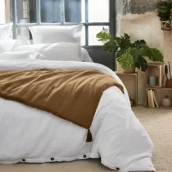 Couvre-Lit Et Édredon|EMINZA Edredon gaze de coton (90 x 200 cm) Gaïa Camel