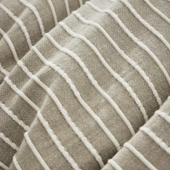 Couvre-Lit Et Édredon|EMINZA Edredon réversible coton texturé et percale (90 x 220 cm) Alice Ecru