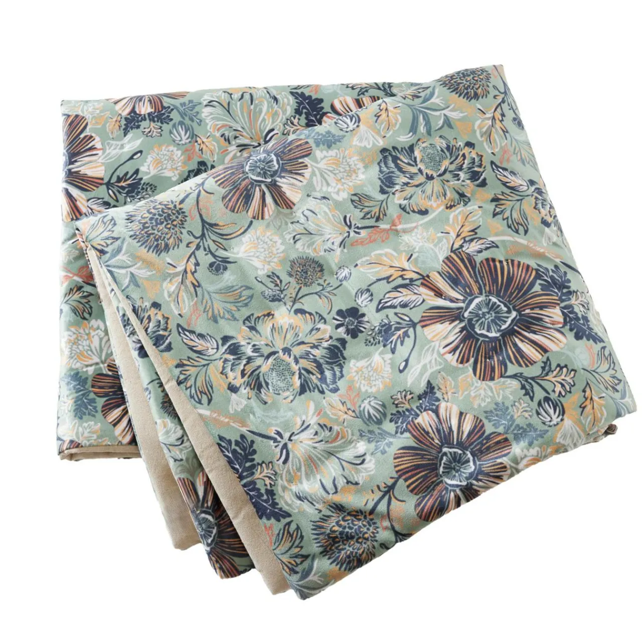 Couvre-Lit Et Édredon|EMINZA Edredon velours (90 x 220 cm) Dolores Vert