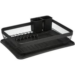 Egouttoir, Planche À Découper|ATMOSPHERA Egouttoir vaisselle en métal (43 x H13 cm) Mayaj Noir